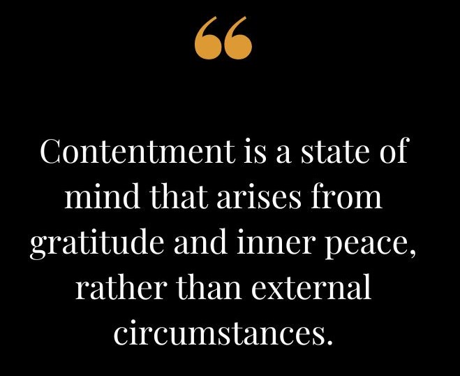 Contentment Blog ‘Contentment’ – Inspirational thoughts from everyday life